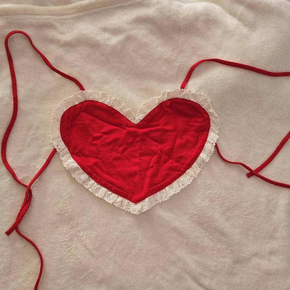 Sold! Fashion Brand Company Red White Heart Halter Top XS/S